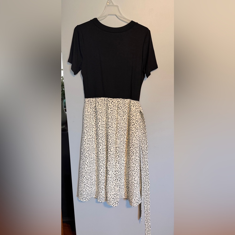 Amazon Black and White Polka Dot Dress